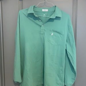 Johnnie O Long Sleeve Green Polo XL